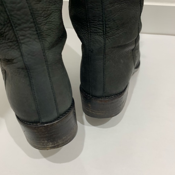 Fendi black leather over the knee tall boots Sz 39 - Picture 7 of 8